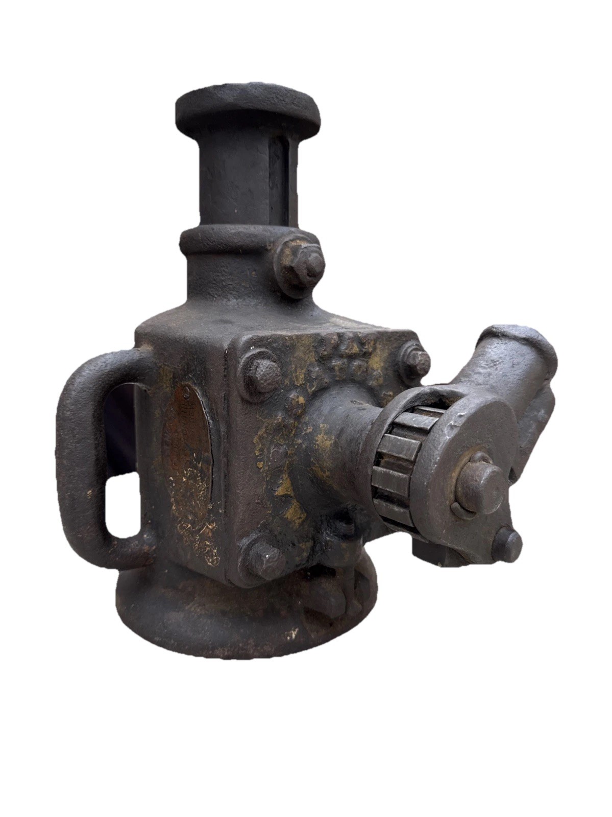 Vintage A.O. NORTON Ratchet Style House or Railroad Jack,Boston Working Great