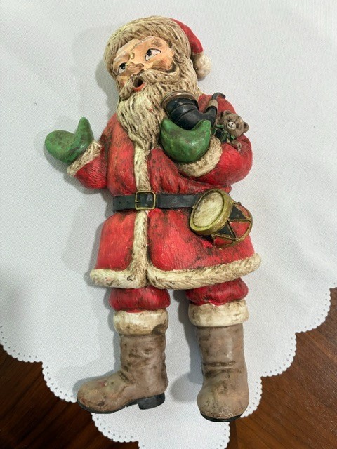 Vintage Apex Santa Claus Musical Motion Detector Wall Decor - Christmas