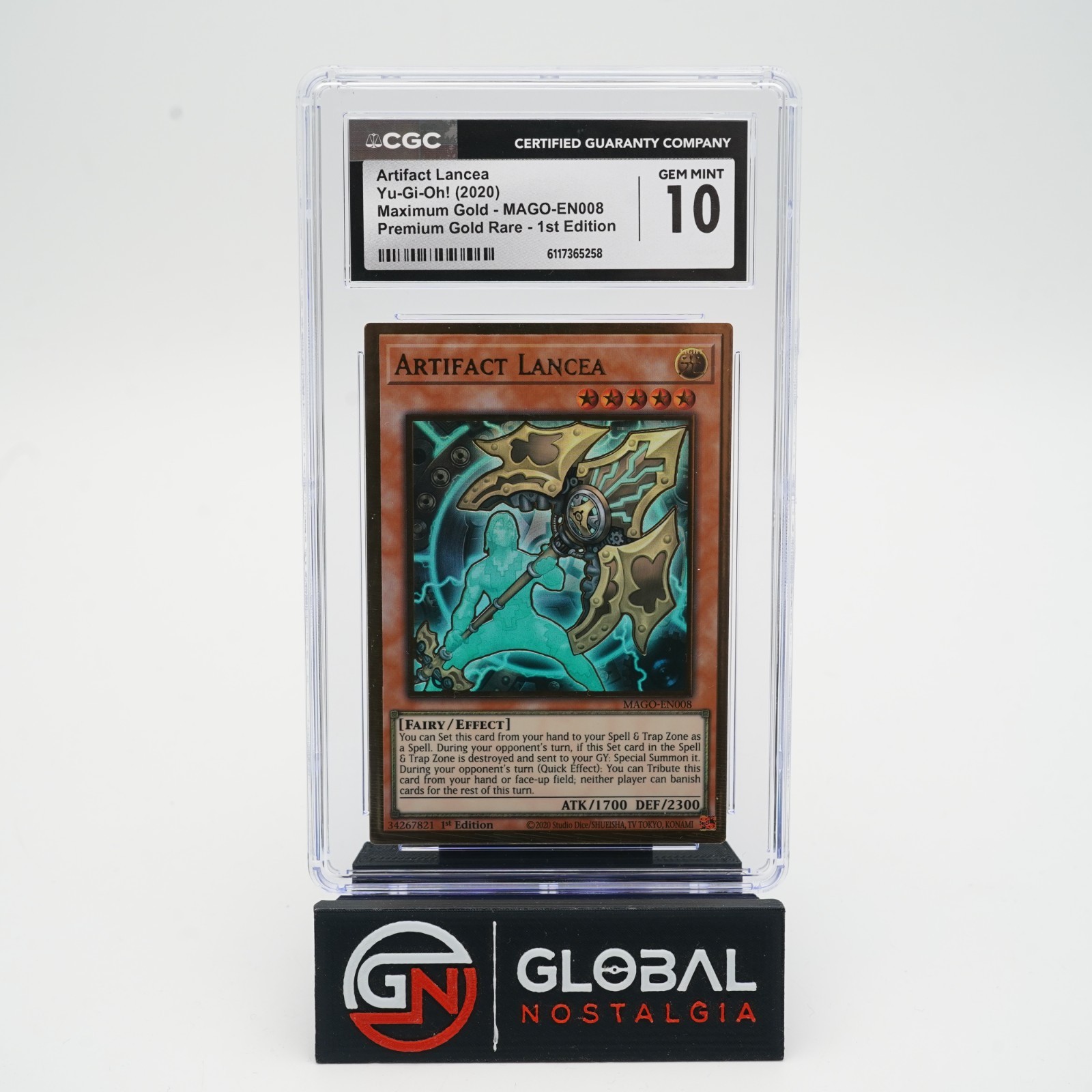 Artifact lancea #MAGO-EN008 Max Gold Rare 1st Ed YuGiOh 2020 POP 1 CGC 10