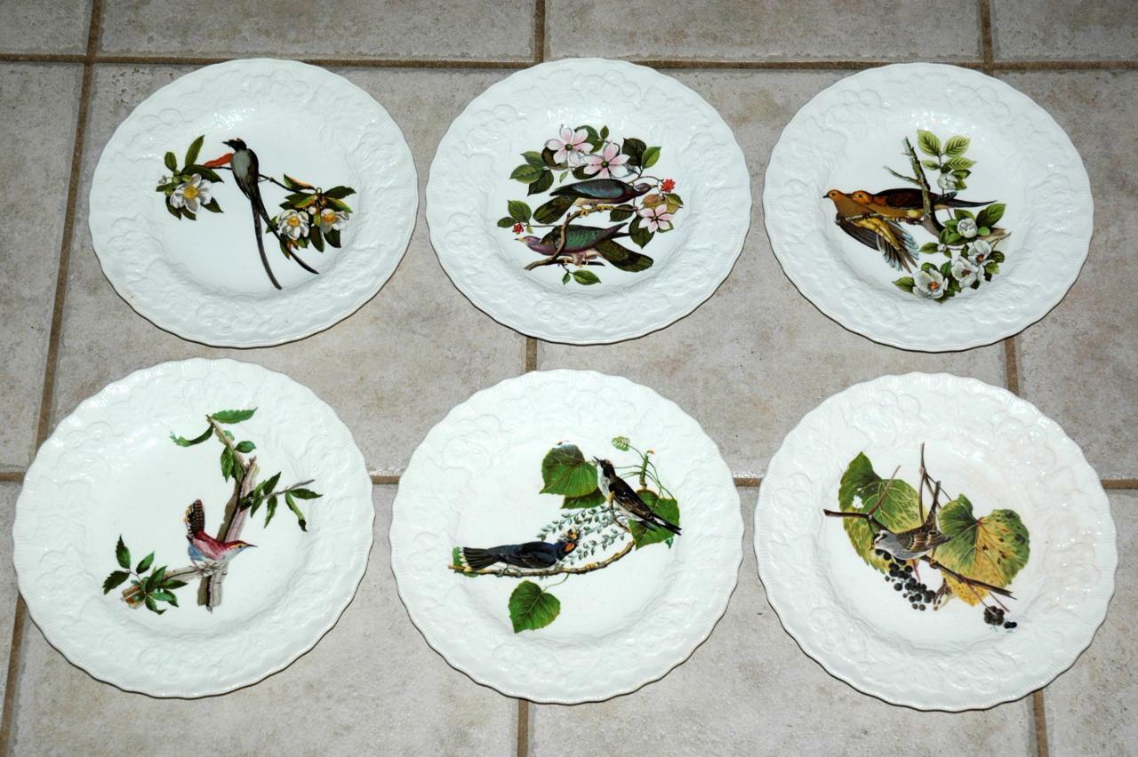 6 Vintage Meakin Audubon 9\