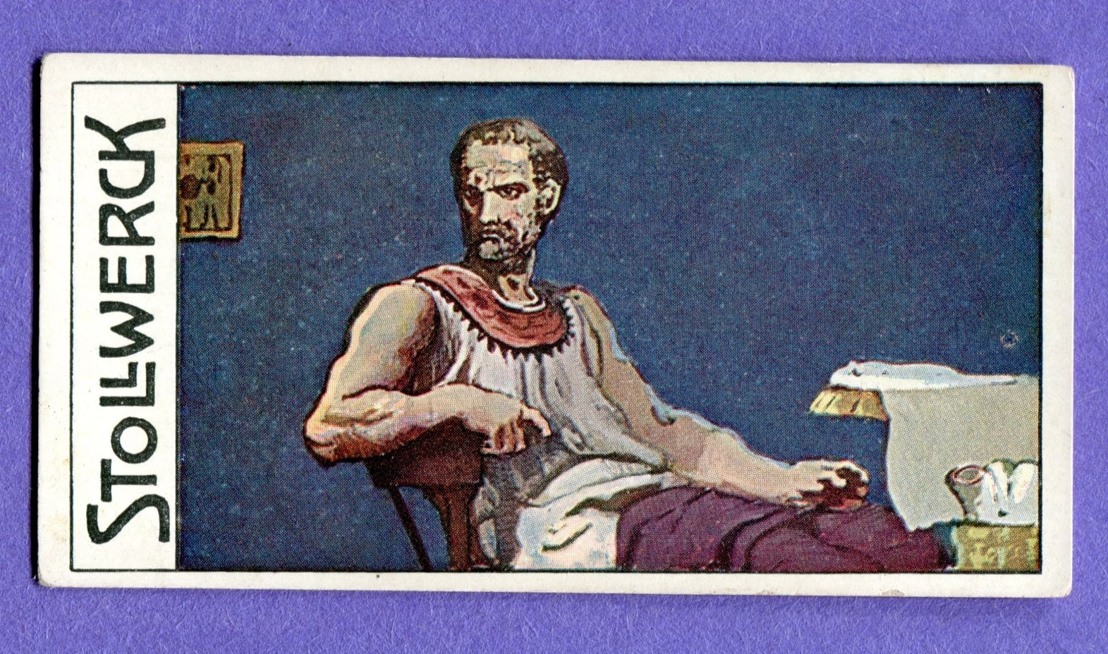 1908 STOLLWERCK'S CHOCOLADE GREEK MYTHOLOGY GRUPPE 411 #6 THUKYDIDES
