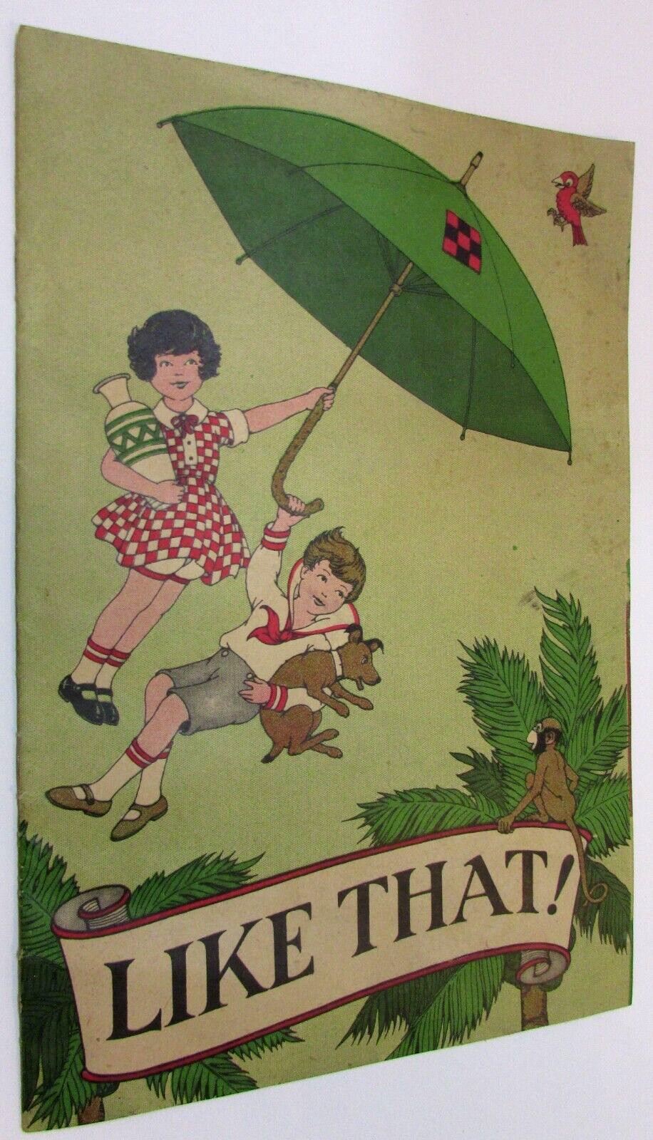 Like That 1927 Palmolive Peet Soap P-1045 Marjorie Barrow Childrens bk McKee