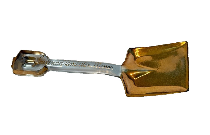LAMBERTON MN MINNESOTA ANTIQUE Souvenir DEPRESSION Glass TRINKET SHOVEL LAMBERTON MN MINNESOTA ANTIQUE Souvenir DEPRESSION Glass TRINKET SHOVEL