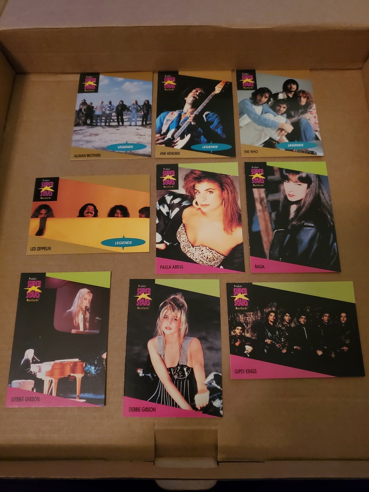 Vintange 1991 Pro Set Super Stars MusiCards Trading Cards Lot of 21 cards