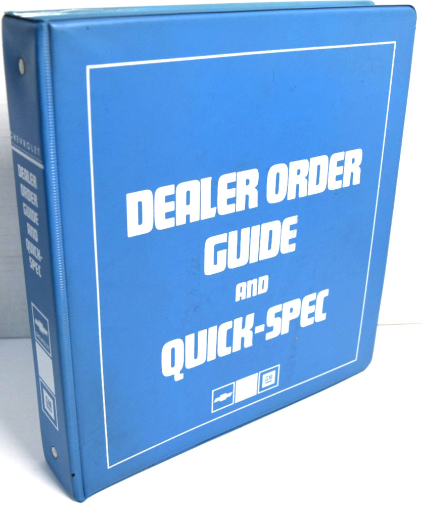 1986 Chevy & GMC Passenger Car Light Truck & Van Sales Order Guide *VERY GOOD* 1986 Chevy & GMC Passenger Car Light Truck & Van Sales Order Guide *VERY GOOD*