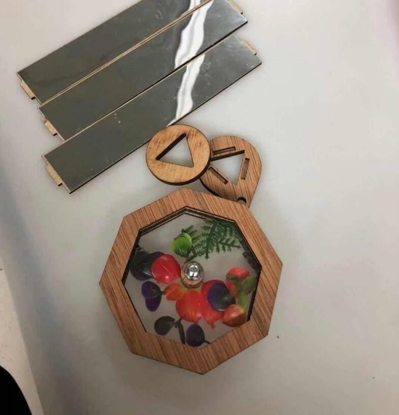 DIY Kaleidoscope Kit Handmade Wood Kaleidoscope Kids Toddler Outdoor Toys Gifts