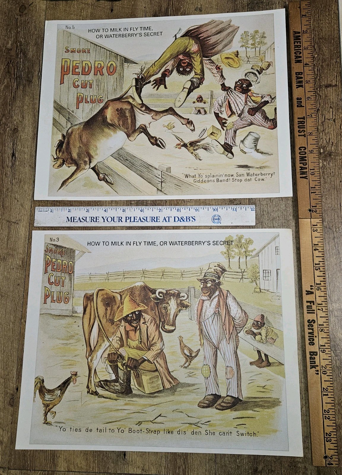2 Vintage Tobacco Advertising Prints Smoke Pedro Cut Plug Historical Prints 2 Vintage Tobacco Advertising Prints Smoke Pedro Cut Plug Historical Prints