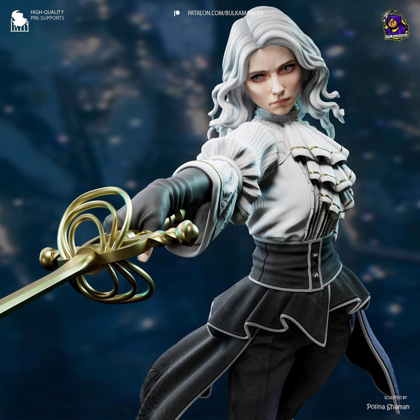 1/8 Real Maelle Claire Obscure High Quality Unpainted Resin Garage Kit