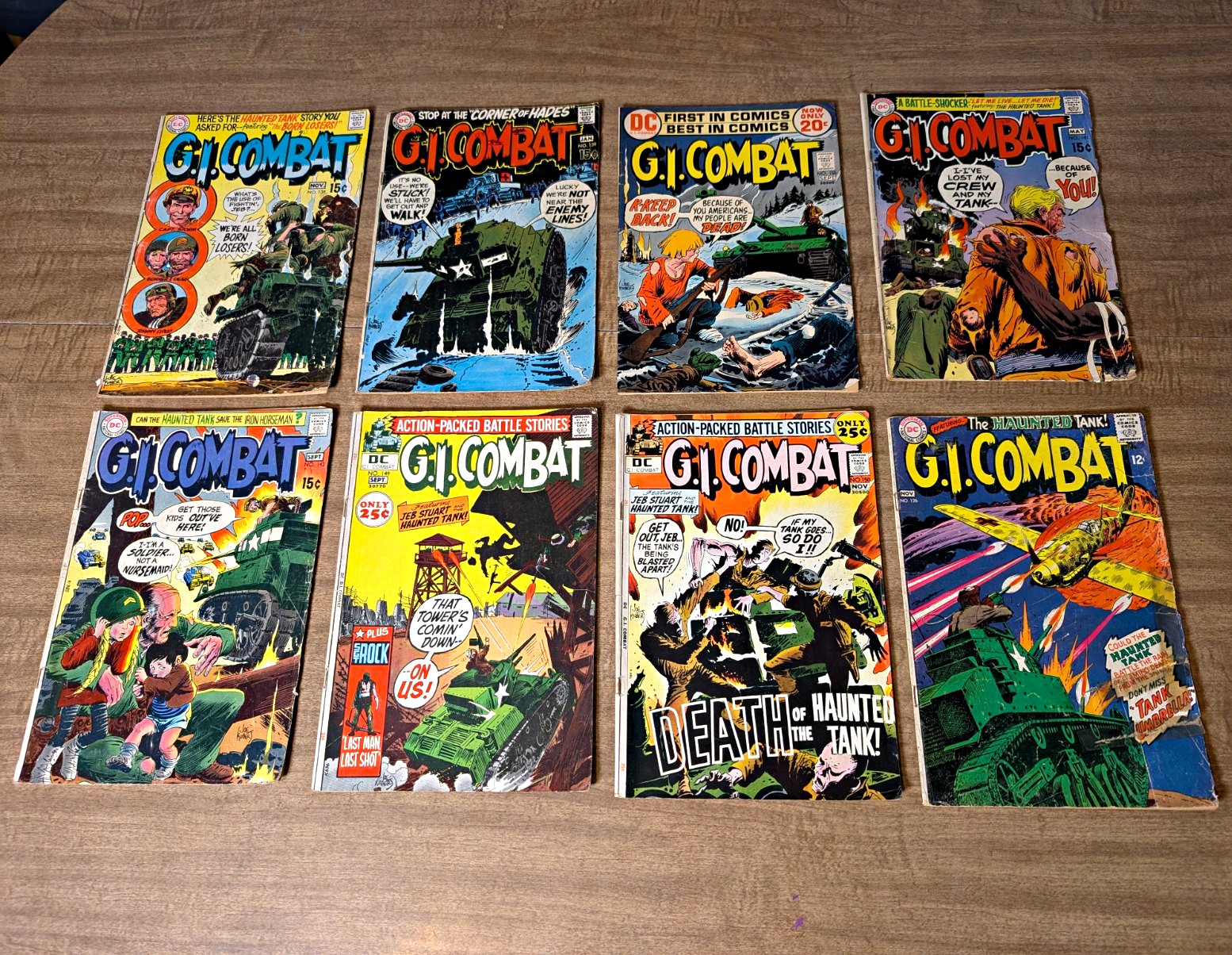 DC Comics G.I. Combat The Haunted Tank War Comics Lot of 8 Comic Books