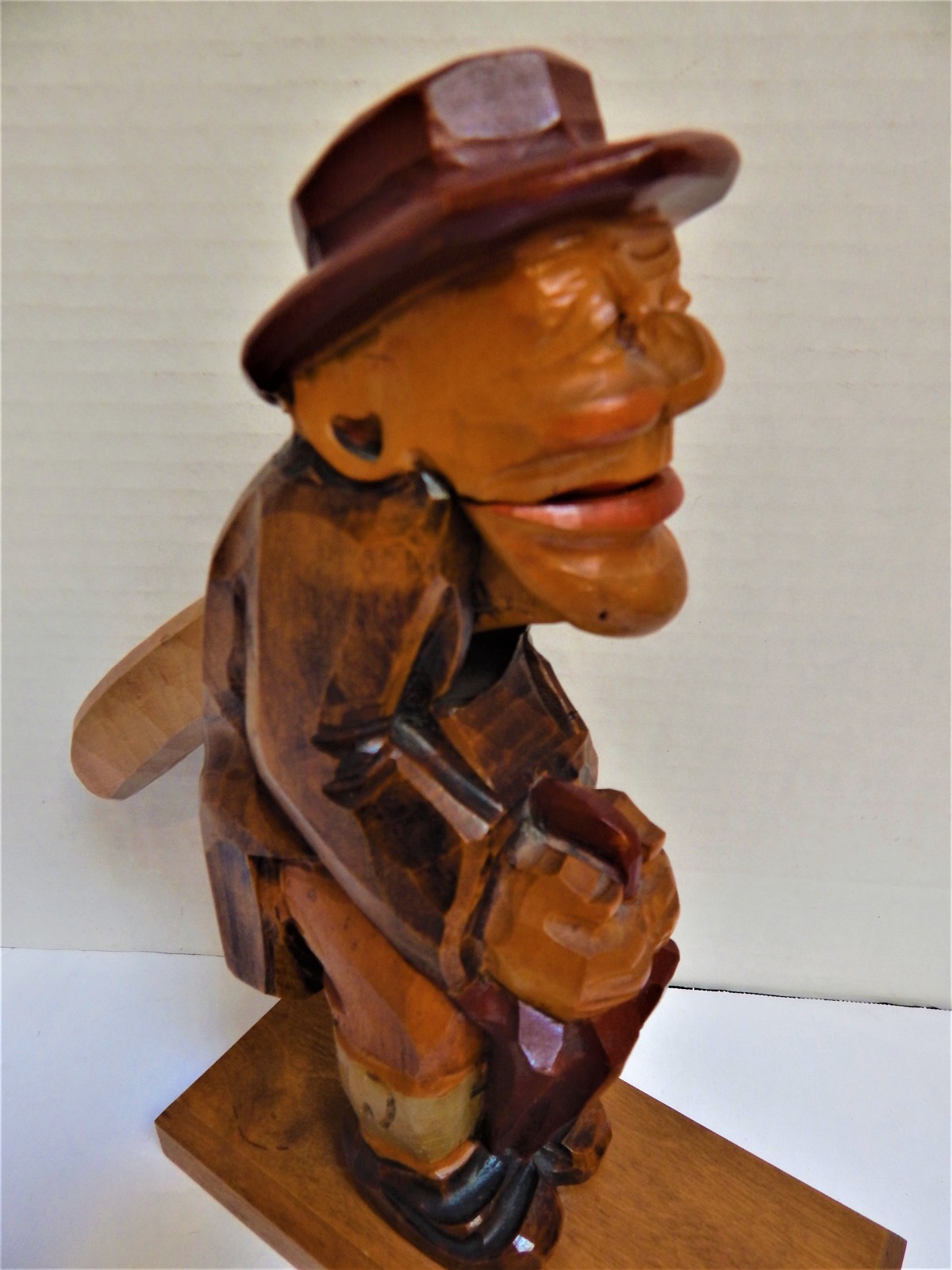 Antique Hand Carved Figural NUTCRACKER German Tyrolean Wood Black Forest Miller