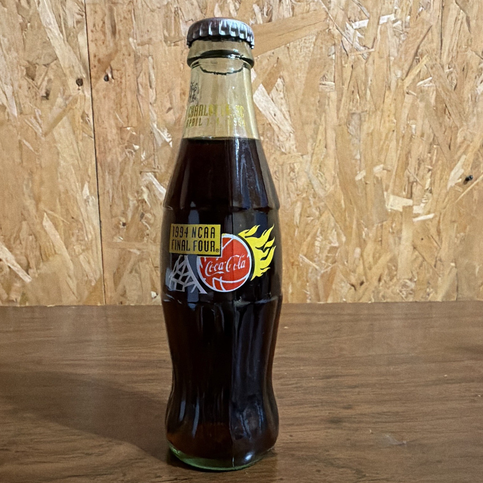 Coca-Cola Classic 8 fl oz Glass Bottle 1994 NCAA Final Four Charlotte NC