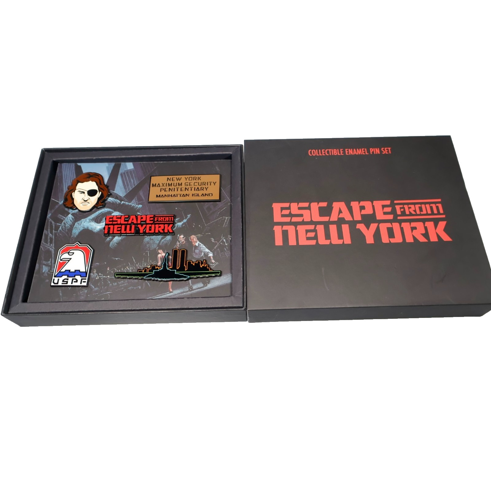 ESCAPE FROM NEW YORK Collectible Enamel Pin Set Sealed