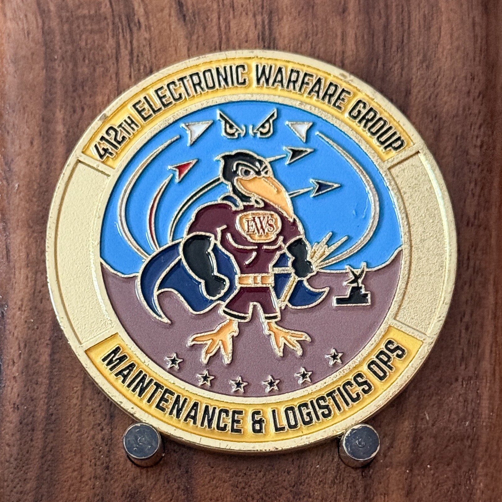 412th Electronic Warfare Group Maintenance & Logistics Ops Challenge Coin  W#21