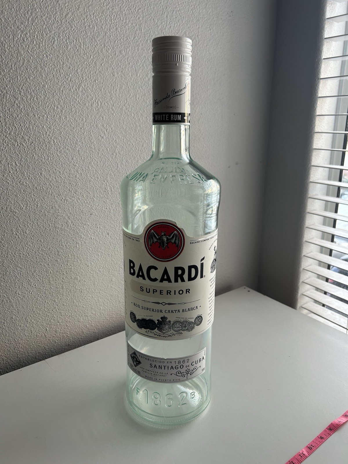 2feet Tall Bacardi Display Bottle Not For Resale
