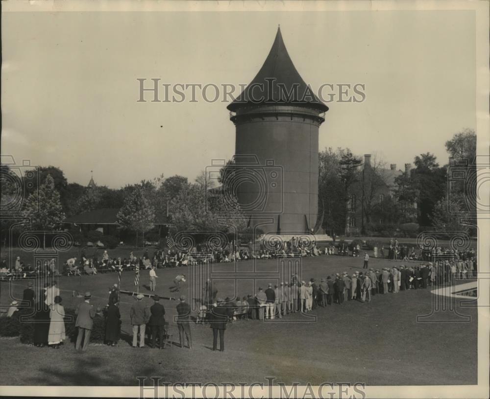 1927 Press Photo England triumphed over America in a bowling game-Buchanan Park