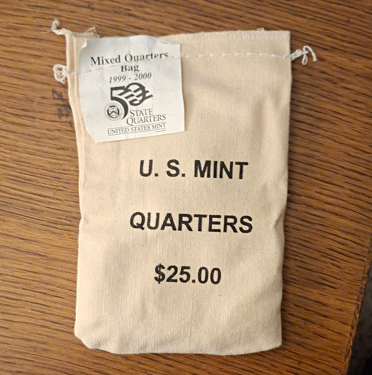 ** WOW** $25 bag of U.S. Mint / Mixed State Quarters Bag 1999-2000 ***