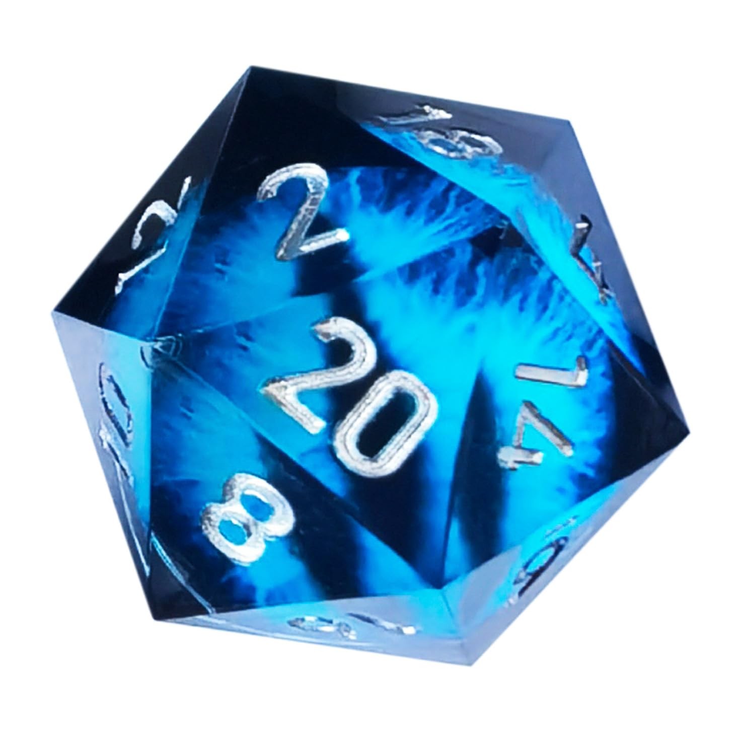 BESCON Dragon’s Eye Polyhedral Dice Set 7pcs RPG Handmade Sharp Edged