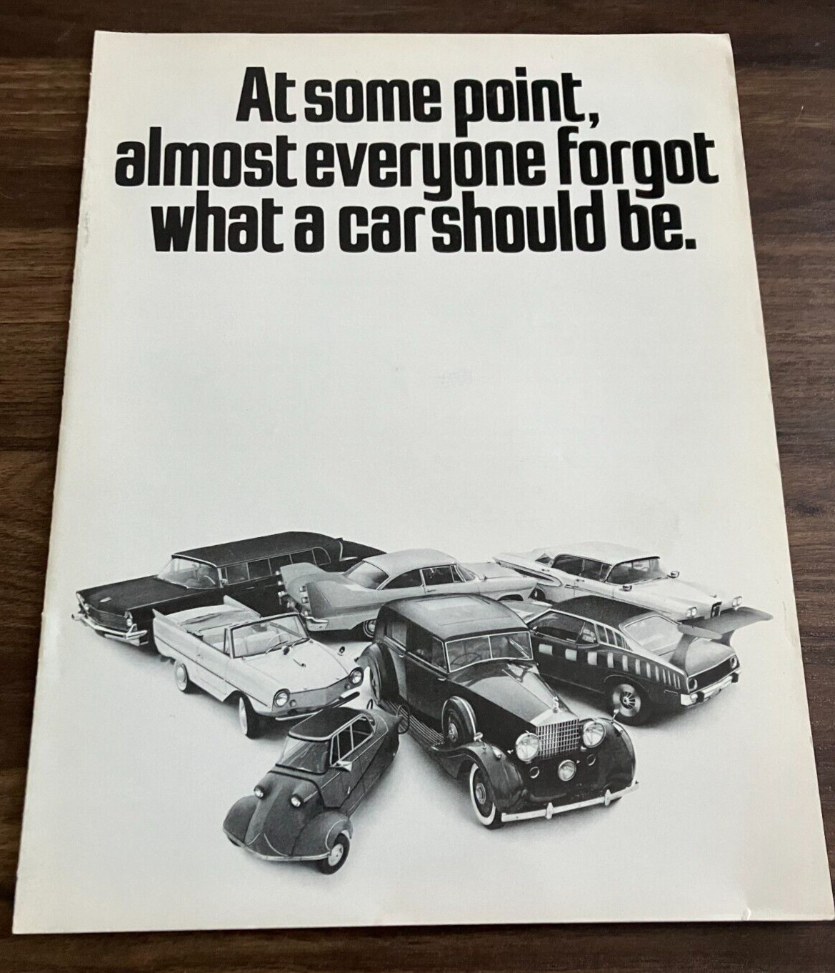 1970s Saab Model Range Comparisons Vintage 8-Page Dealer Sales Brochure Catalog