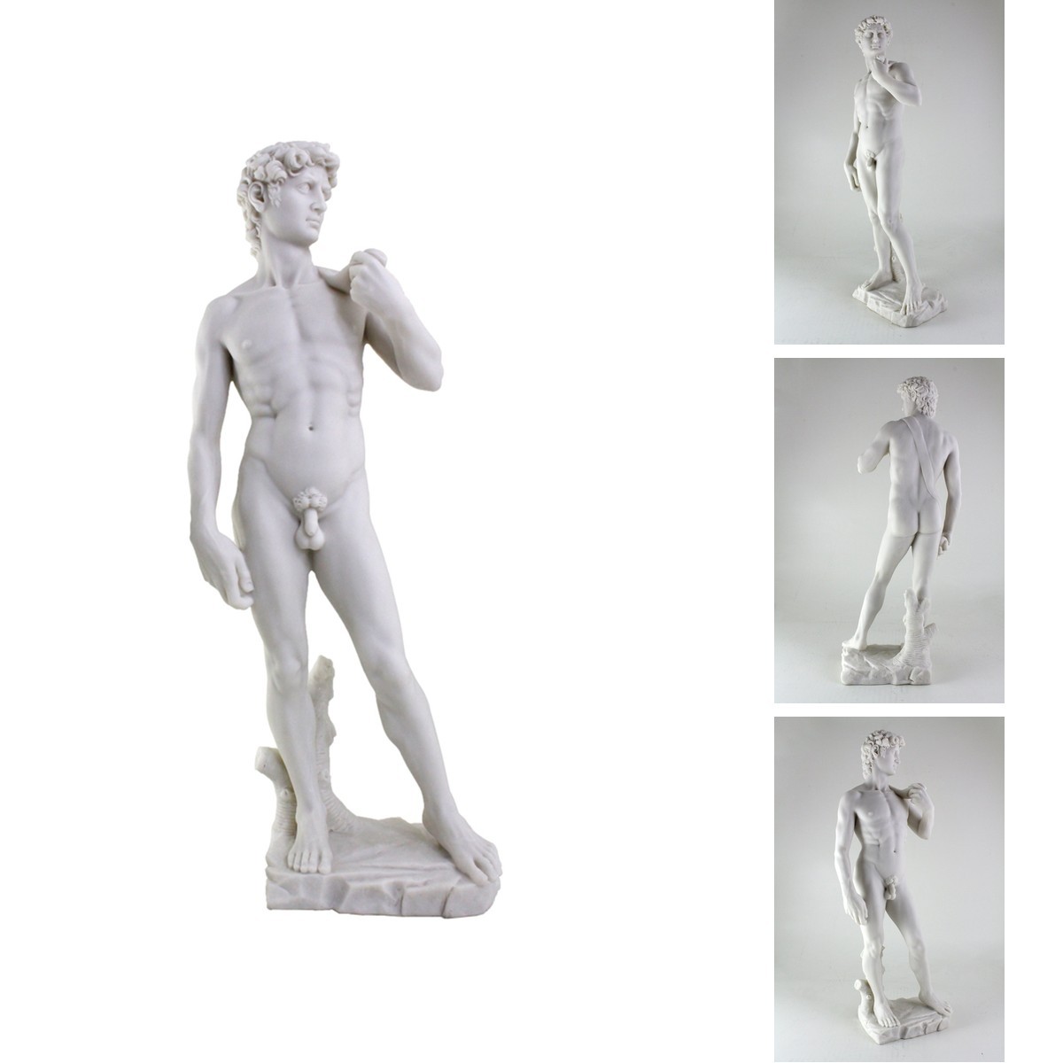 Top Collection Large 19.75 Inch Tall Michelangelo's David Statue Sculpture.