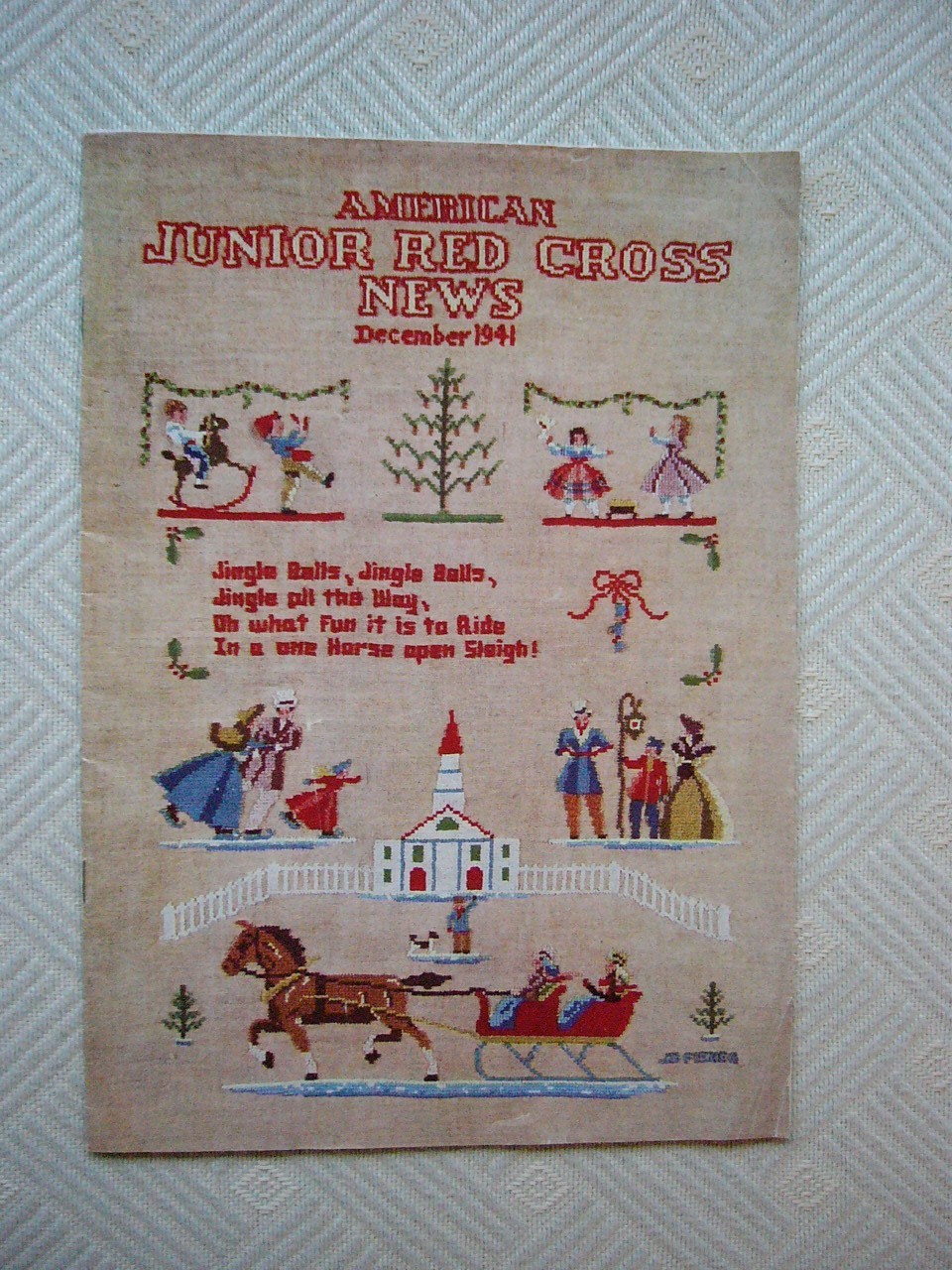 Vintage December 1941 American Junior Red Cross News Magazine