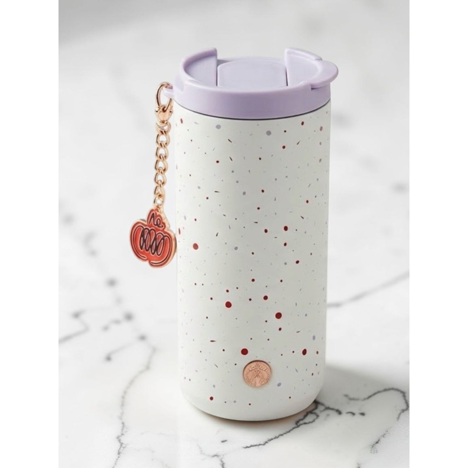Starbucks Fall 2026 PSL Limited Edition 12oz SS Confetti Tumbler w Pumpkin Charm
