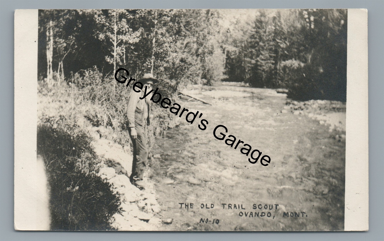 RPPC Old Trail Scout Mountain Man OVANDO MT Montana Vintage Real Photo Postcard RPPC Old Trail Scout Mountain Man OVANDO MT Montana Vintage Real Photo Postcard