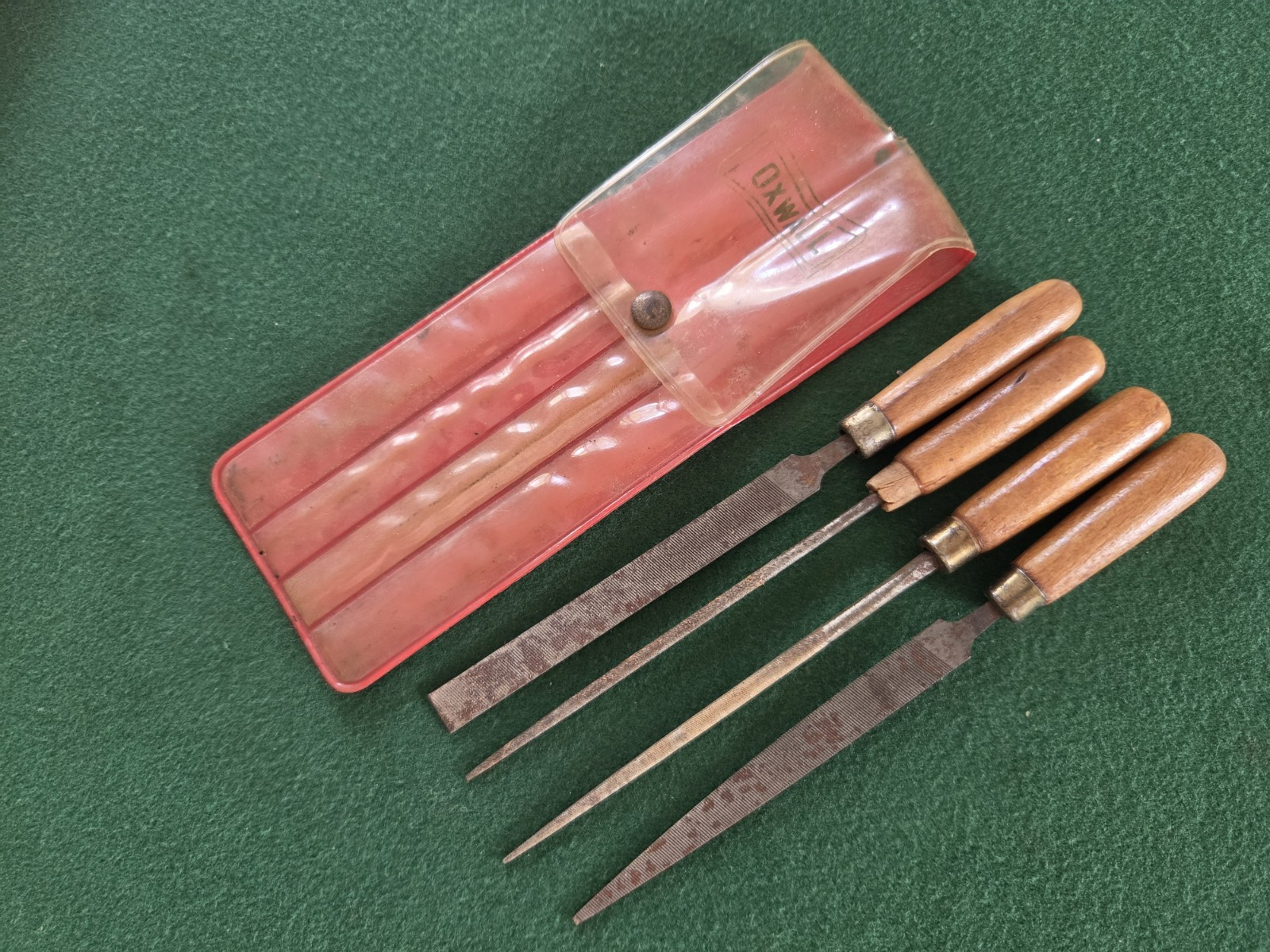 VINTAGE OXWALL 4 PIECE FILE SET 7\
