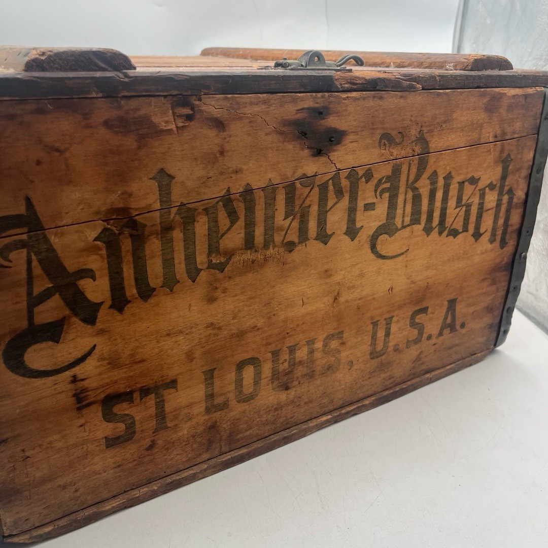 Rare 1912 Anheuser-Busch Wooden Beer Crate – Jonesboro Transfer Co., Arkansas