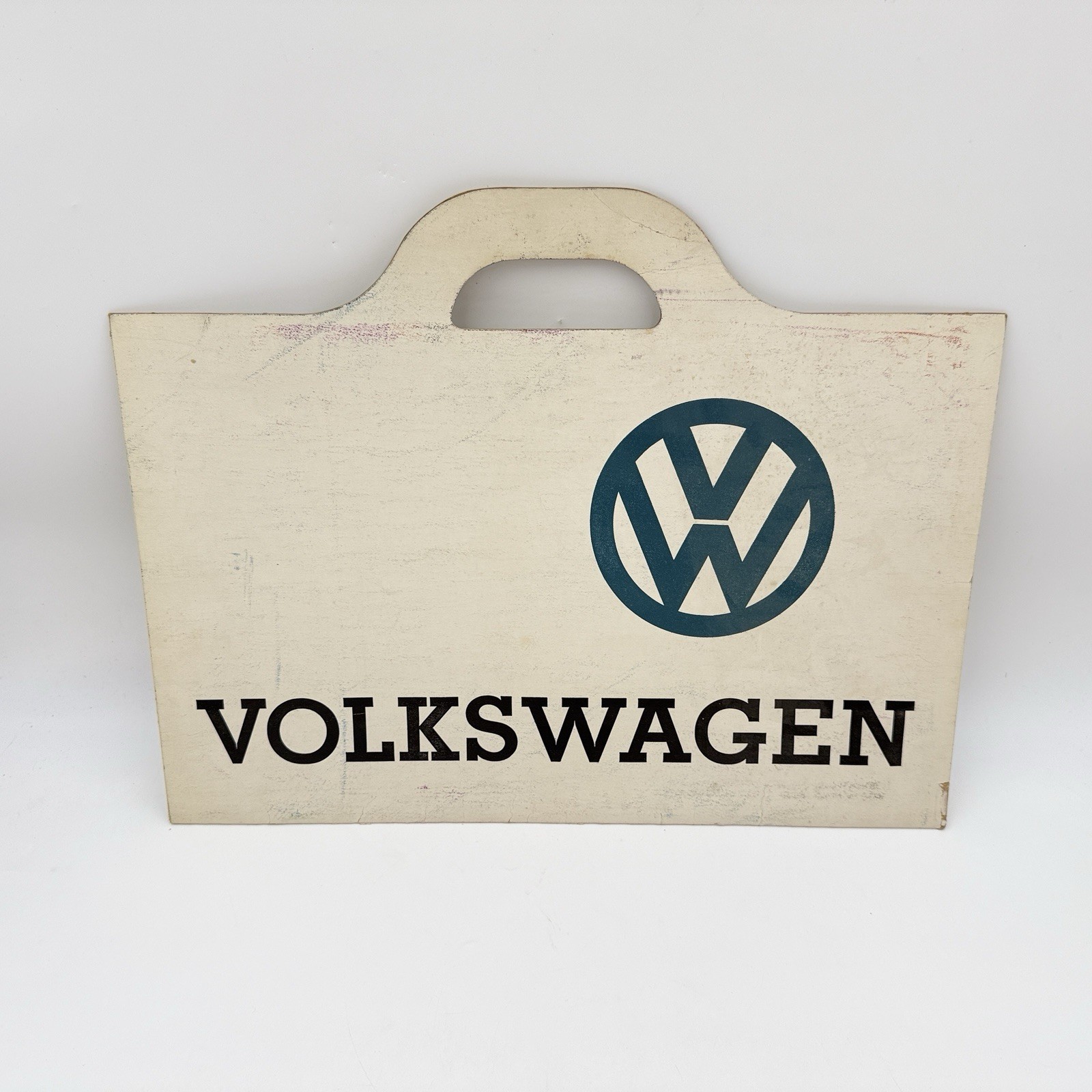 VOLKSWAGEN Original OEM vintage dealership cardboard bag brochure holder