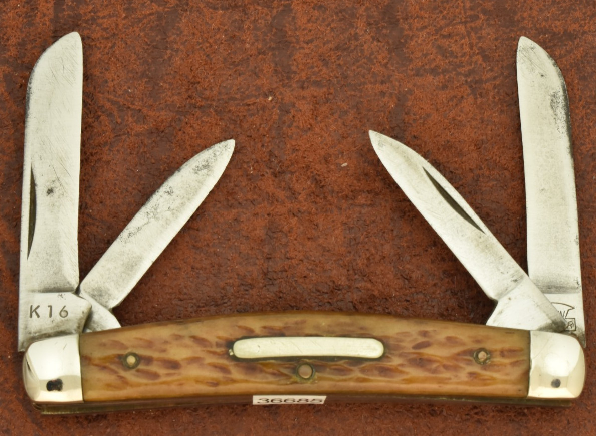 VINTAGE KEEN KUTTER MADE IN USA ROGERS BONE CONGRESS KNIFE K16 NICE (36685)