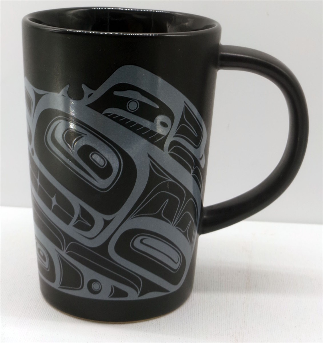Native Home Mug HAIDA Design Matte Black Canada Indigenous Art 5