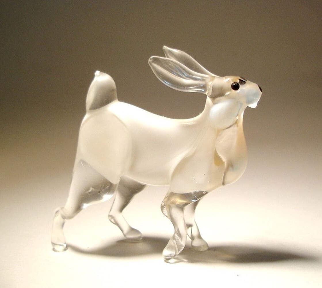 Glass Bunny Rabbit Figurine