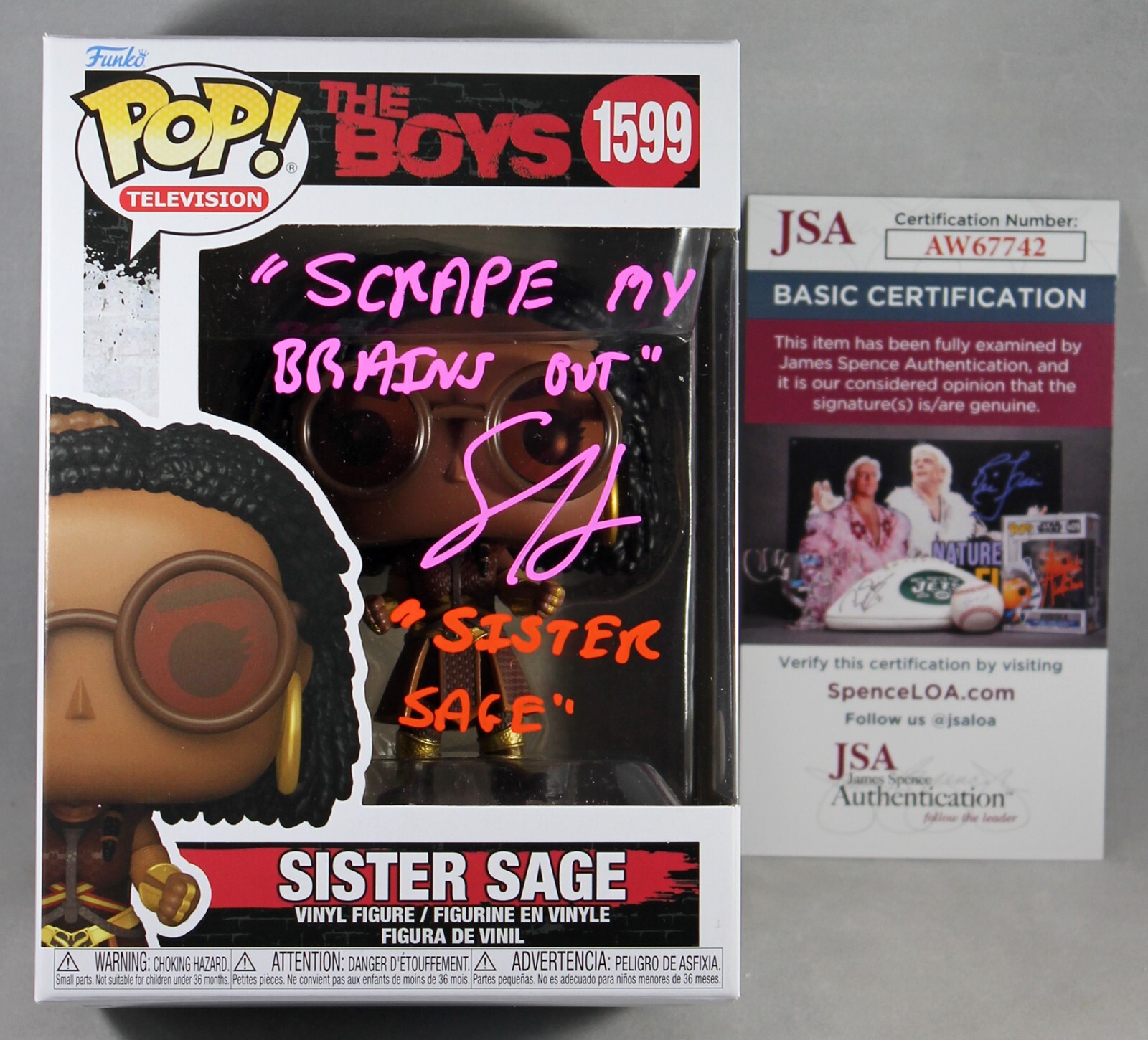 SUSAN HEYWARD SIGNED THE BOYS SISTER SAGE FUNKO POP FIGURE AUTOGRAPHED +JSA COA