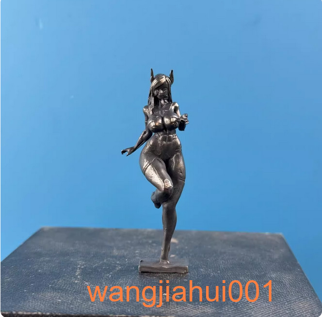Brass Black Succubus Naf Stockings High Heels Sexy Girl Figure Model Statue