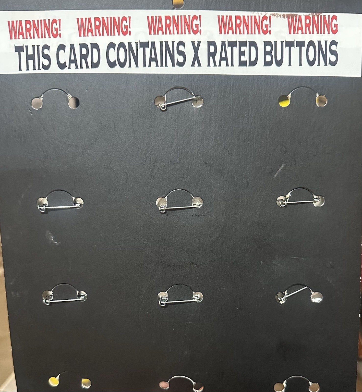 Vintage X Rated Cartoon Parody Pinback Buttons The Button Man Display Lot 7