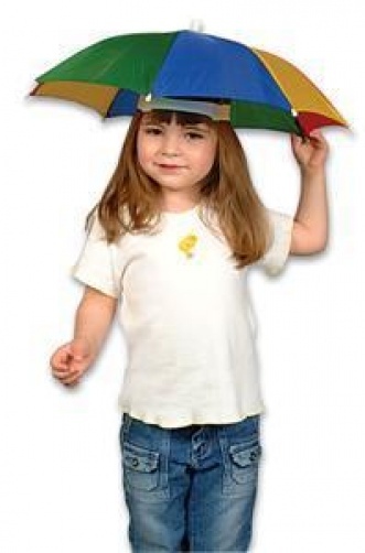 RAINBOW UMBRELLA HAT Nylon Clown Costume Cap Funny Adjustable Prop Headband RAINBOW UMBRELLA HAT Nylon Clown Costume Cap Funny Adjustable Prop Headband