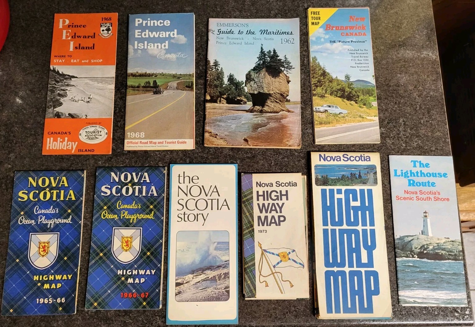 1962 - 73 Maritime Canada Travel Maps & Guides Nova Scotia PEI New Brunswick 10 1962 - 73 Maritime Canada Travel Maps & Guides Nova Scotia PEI New Brunswick 10