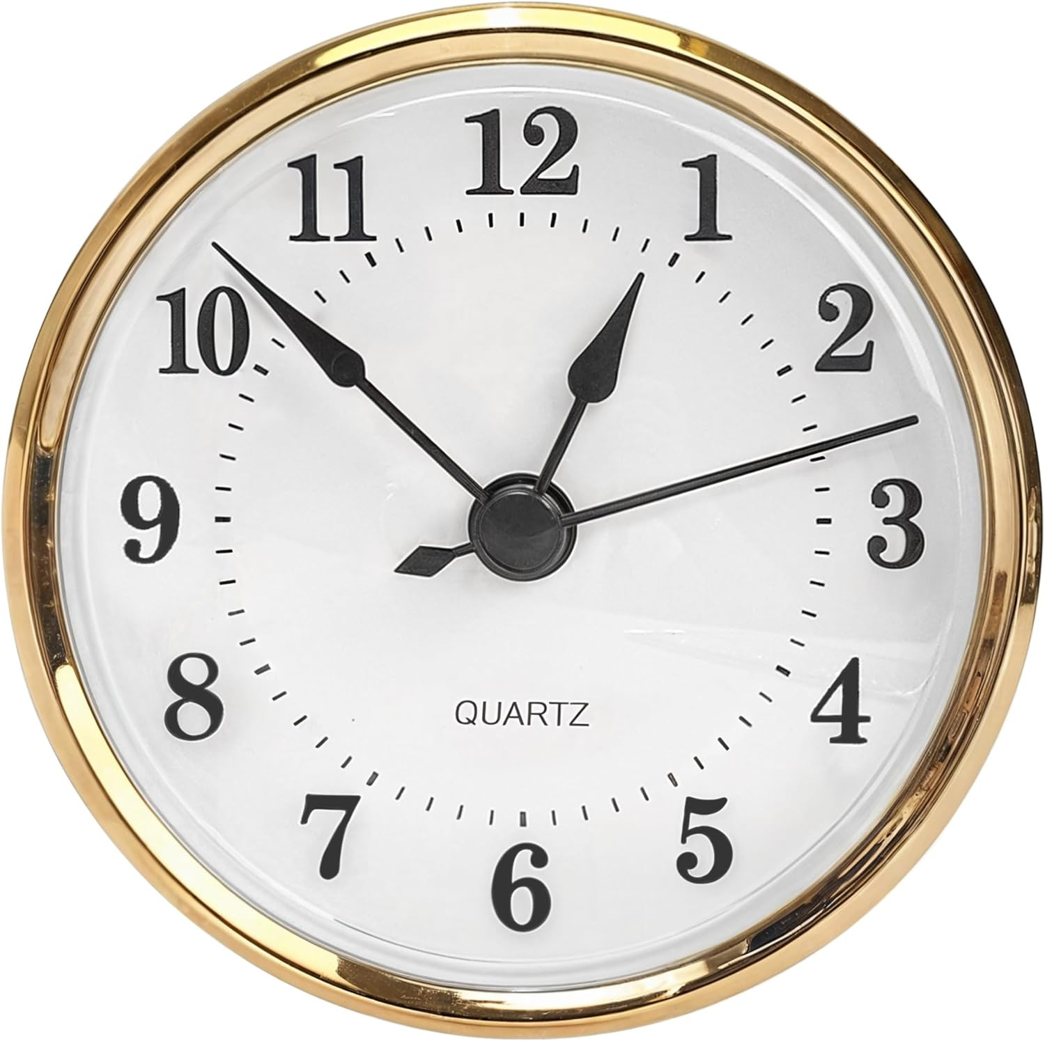 3-1/8 Inch (80 mm) Clock Inserts, Fit 3 Inch (76mm) Hole Diameter, Quartz Clock
