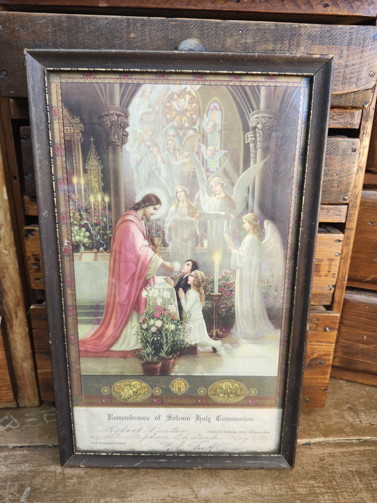 Vintage May 1929 Framed 13\