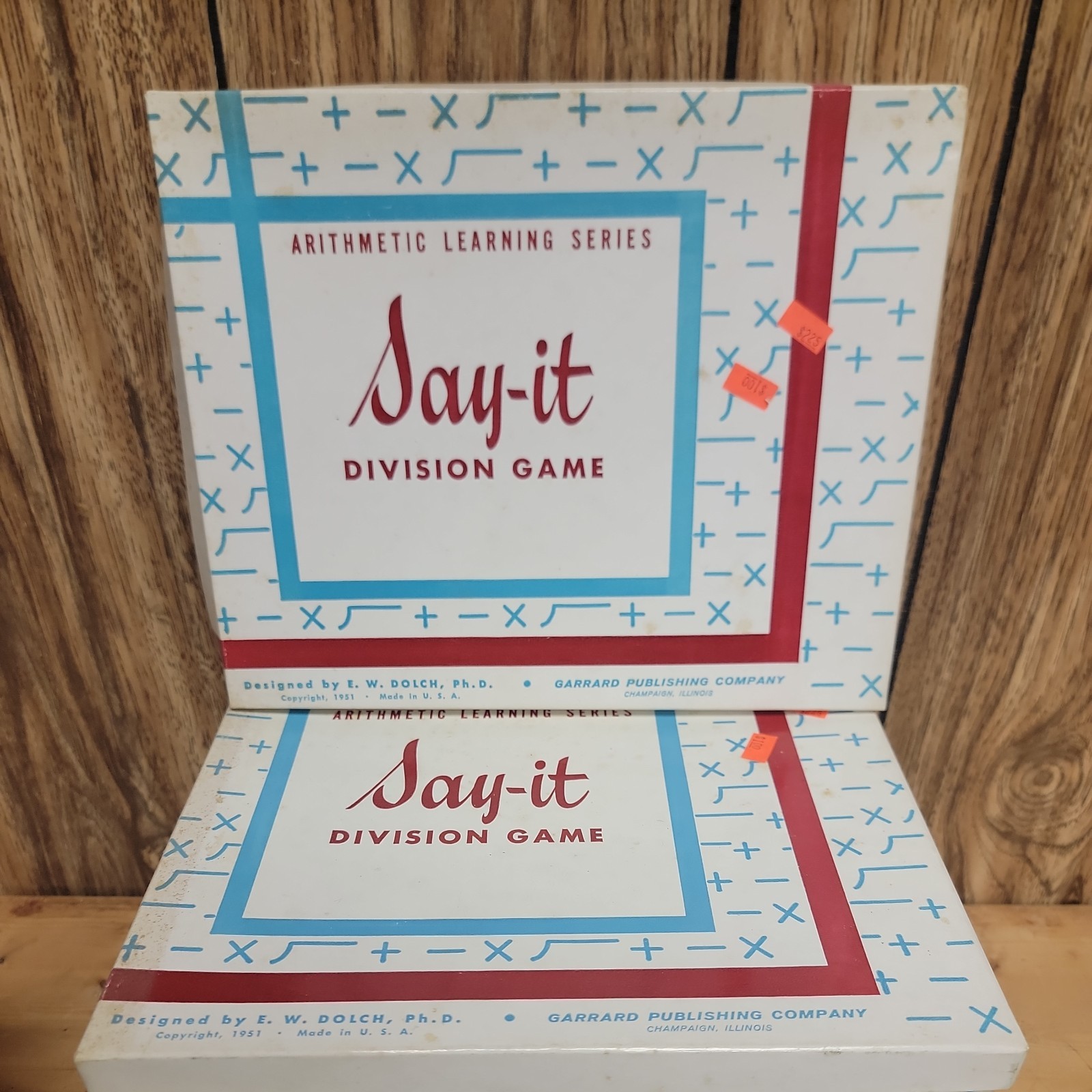 Orig. Vintage GAME: 1951 - SAY IT DIVISION game in box w instructions 