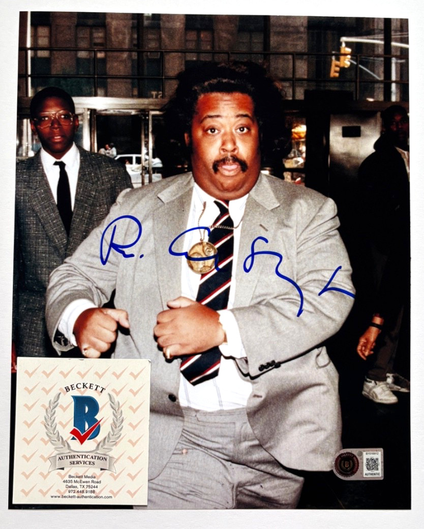 REVEREND REV AL SHARPTON SIGNED 8X10 PHOTO YOUNG FAT ALBERT NYC BAS