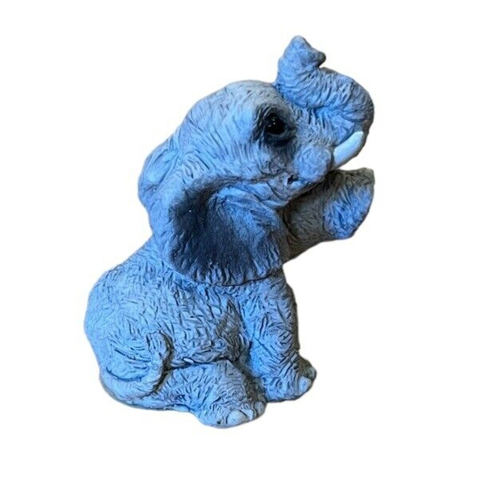 Stone Critters Littles Elephant Sitting Figurine USA United Design Corp SCL-008 Stone Critters Littles Elephant Sitting Figurine USA United Design Corp SCL-008