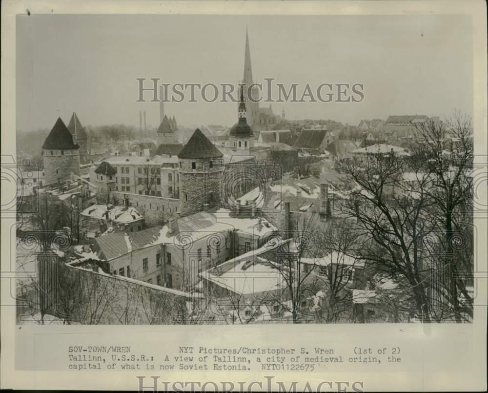 1976 Press Photo Medieval city of Tallinn, capital of Soviet Estonia, Russia