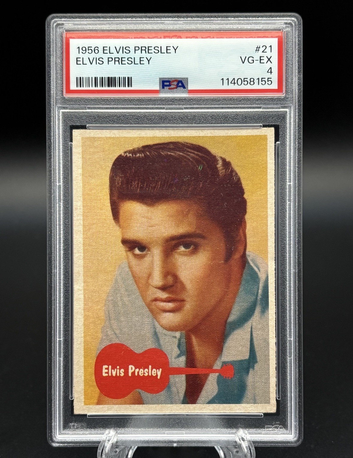 1956 Topps Bubbles ELVIS PRESLEY#21 Rookie Portrait Card PSA 4