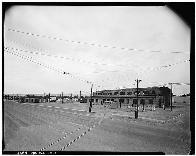 Photo:Yakima WA 1910s View Car Barn Property Third Ave Pine St
