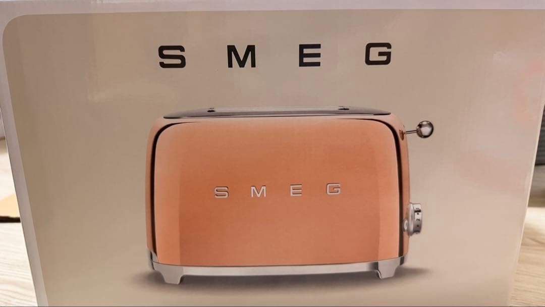 Smeg TSF01 2 Slice Toaster Rose Gold Bagel Defrost Reheat Japan Model Smeg TSF01 2 Slice Toaster Rose Gold Bagel Defrost Reheat Japan Model