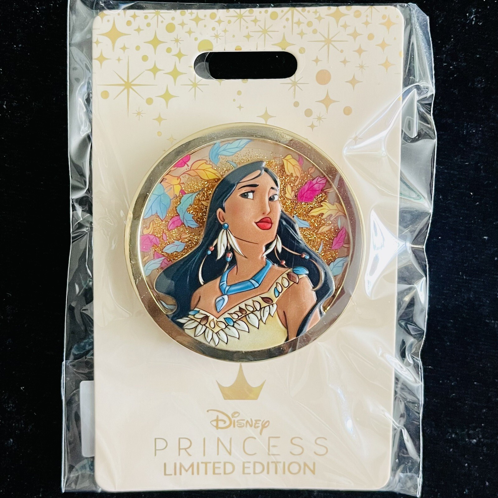LE 400 WDI Princess Pocahontas Glitter Circle MOG D23 Expo Disney Pin 2024