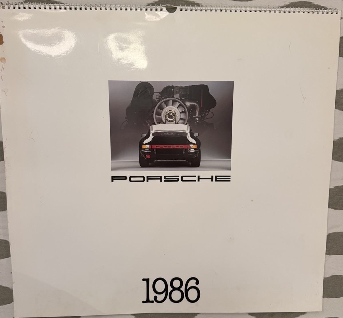 1986 Porsche Factory Wall Calendar Complete 911 Turbo 944 928 959 Original Rare