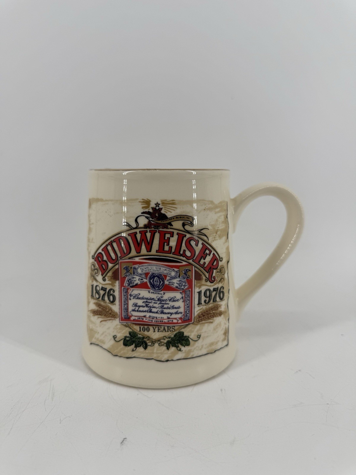 Vintage 1876-1976 Budweiser Centennial 100 Years Beer Stein Mug