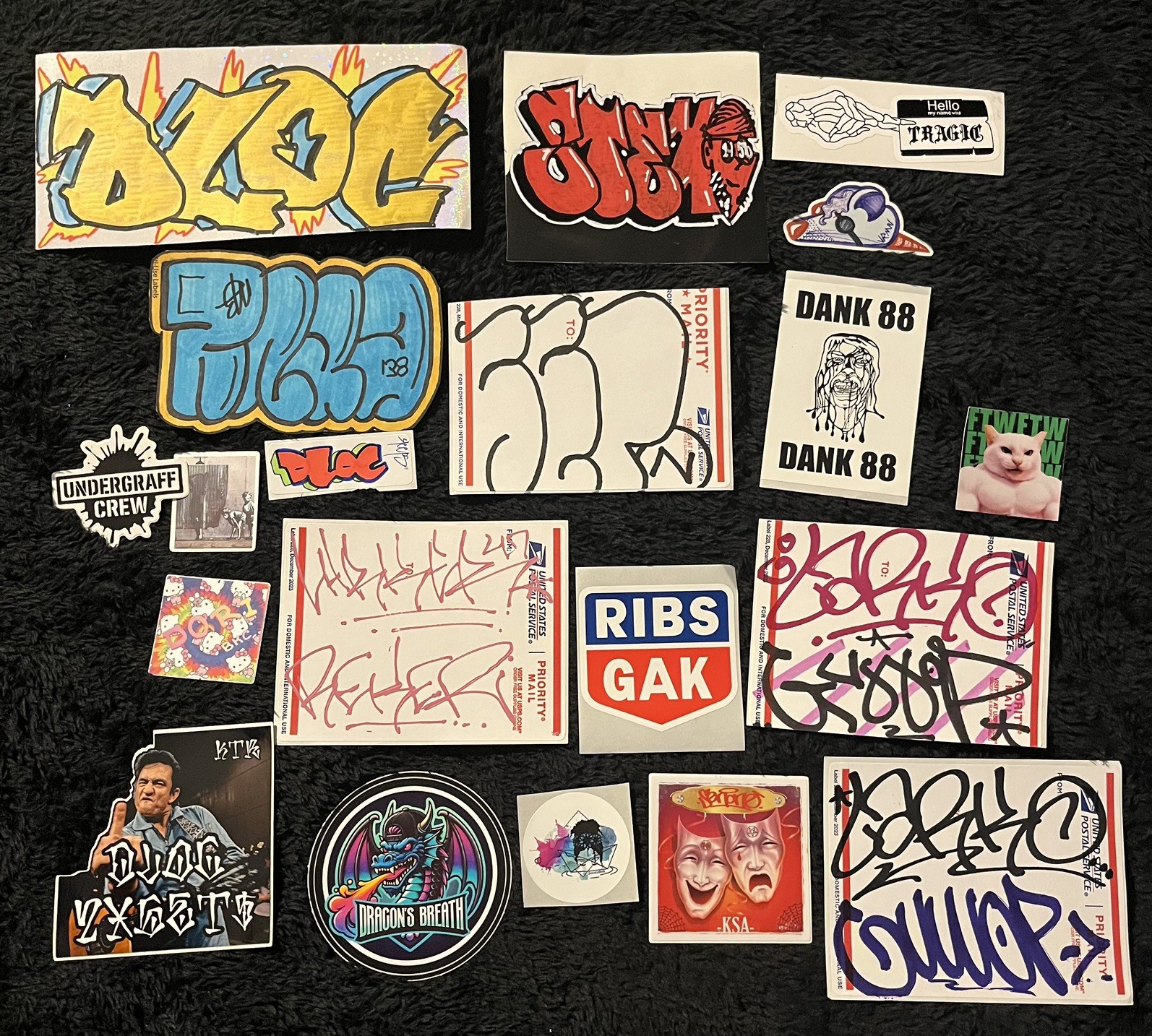 Worldwide Graffiti Stickers - Assorted 20 Pack - International Artists #6